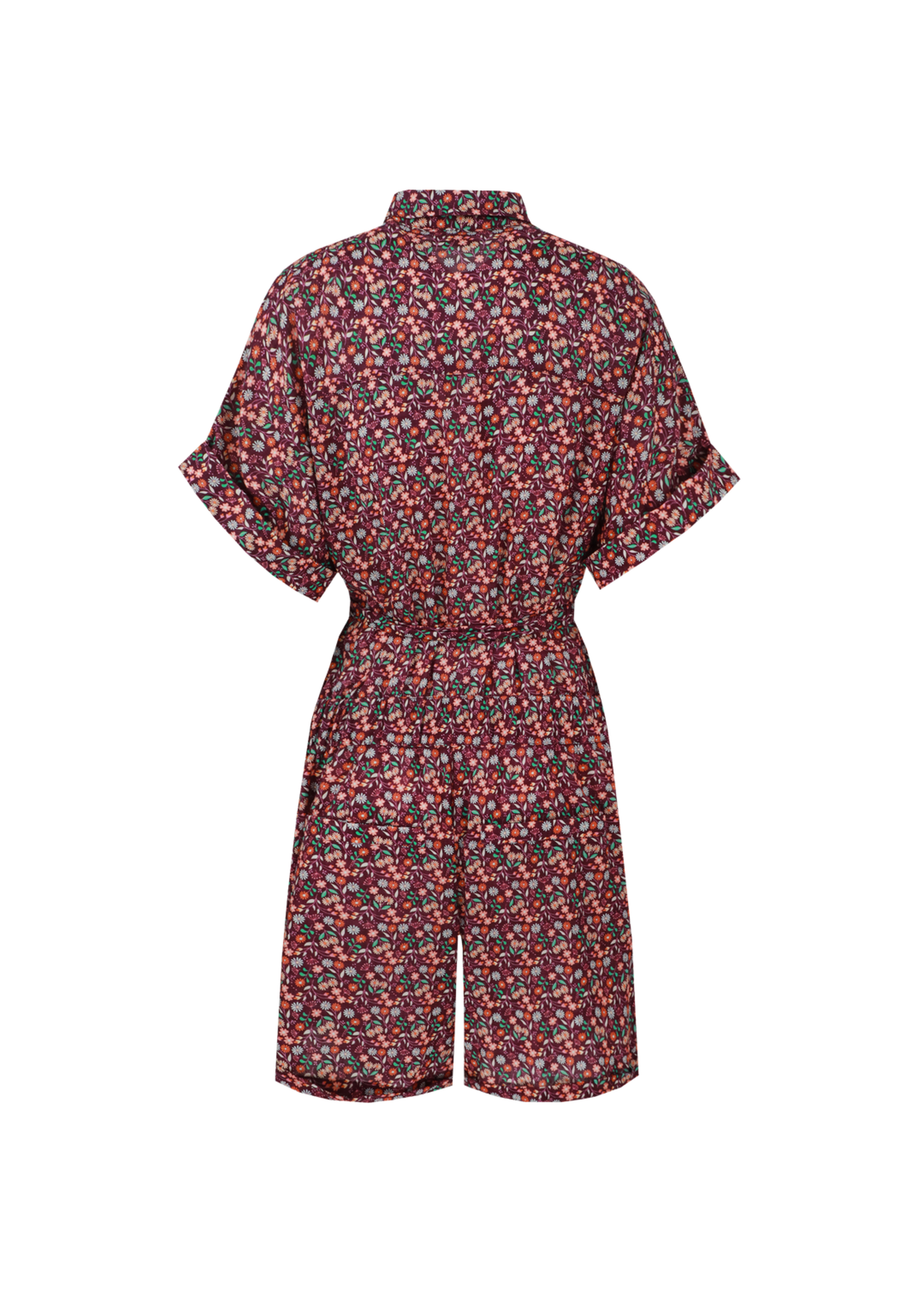 FLURESK FLURESK - Playsuit lysandra deep purple.shamrock green