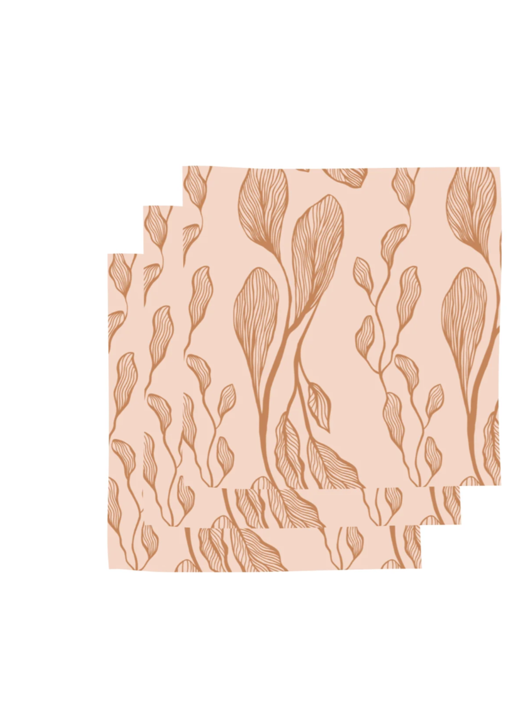 BUBBLE & BLEND BUBBLE & BLEND - Vaatdoek Set - 3 stuks Elegance Leafs
