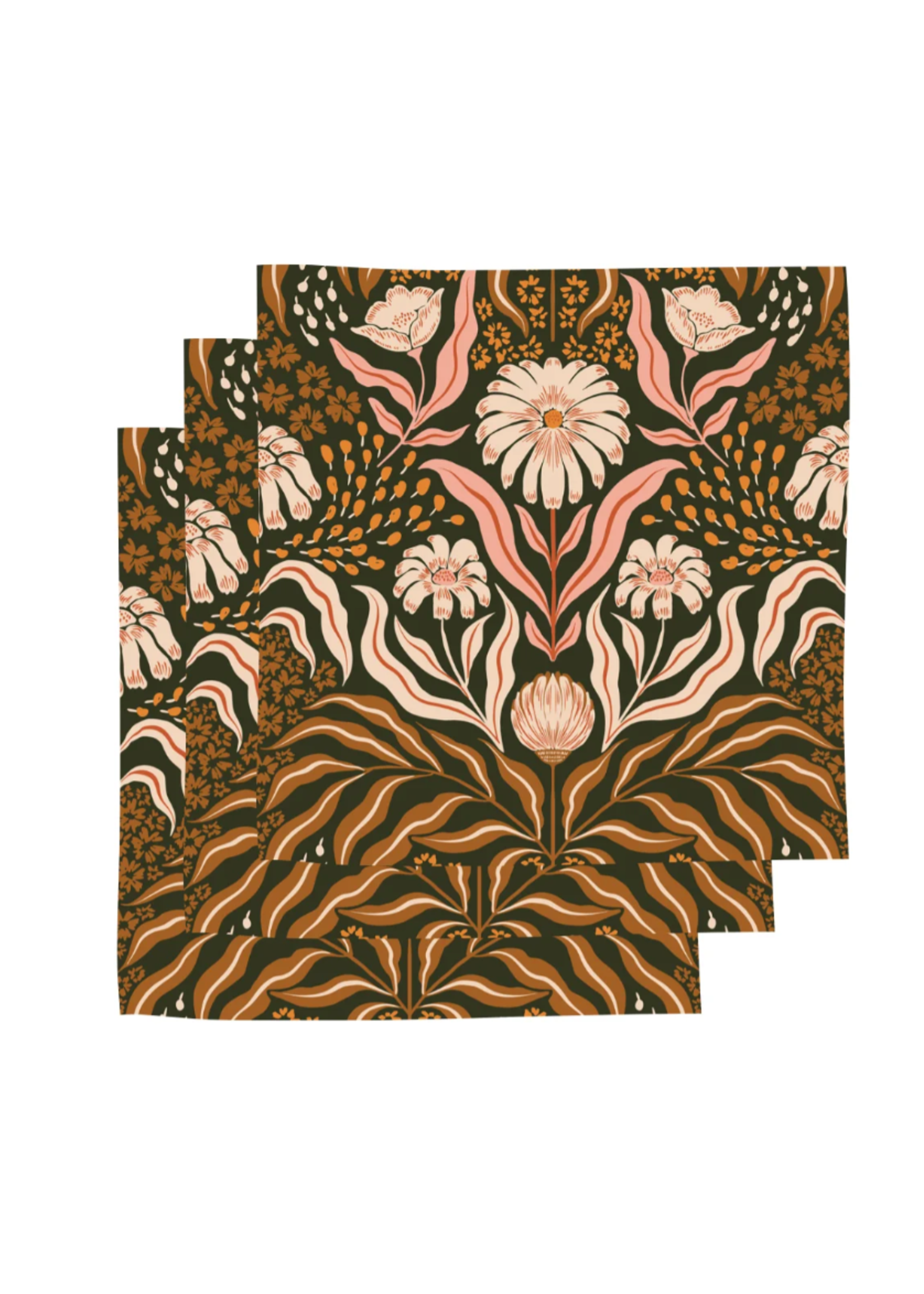 BUBBLE & BLEND BUBBLE & BLEND - Vaatdoek Set - 3 stuks Wander Bloom