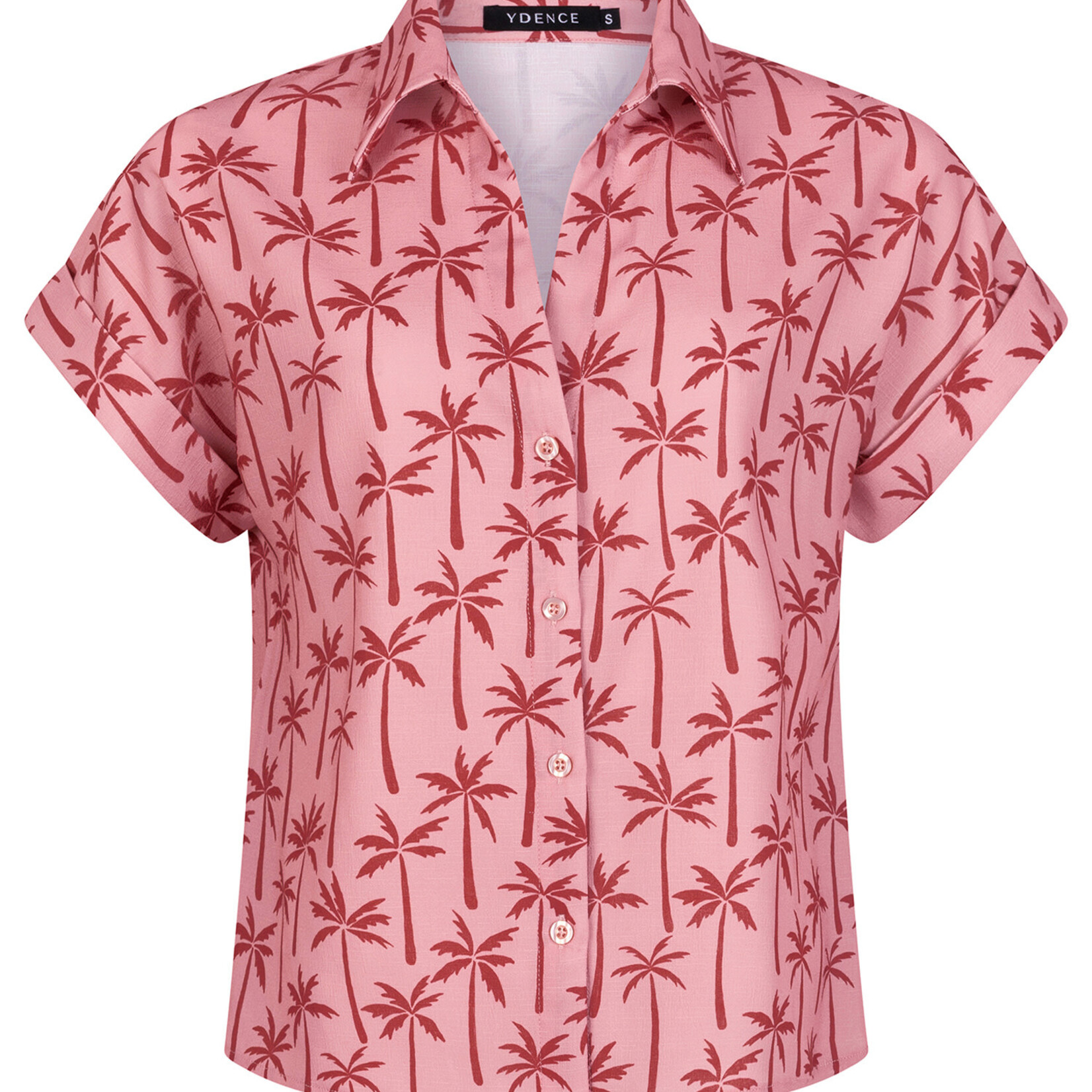 YDENCE YDENCE - Blouse Tina pink palms MAAT S