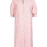 YDENCE YDENCE - Dress Jasmina pink stripe