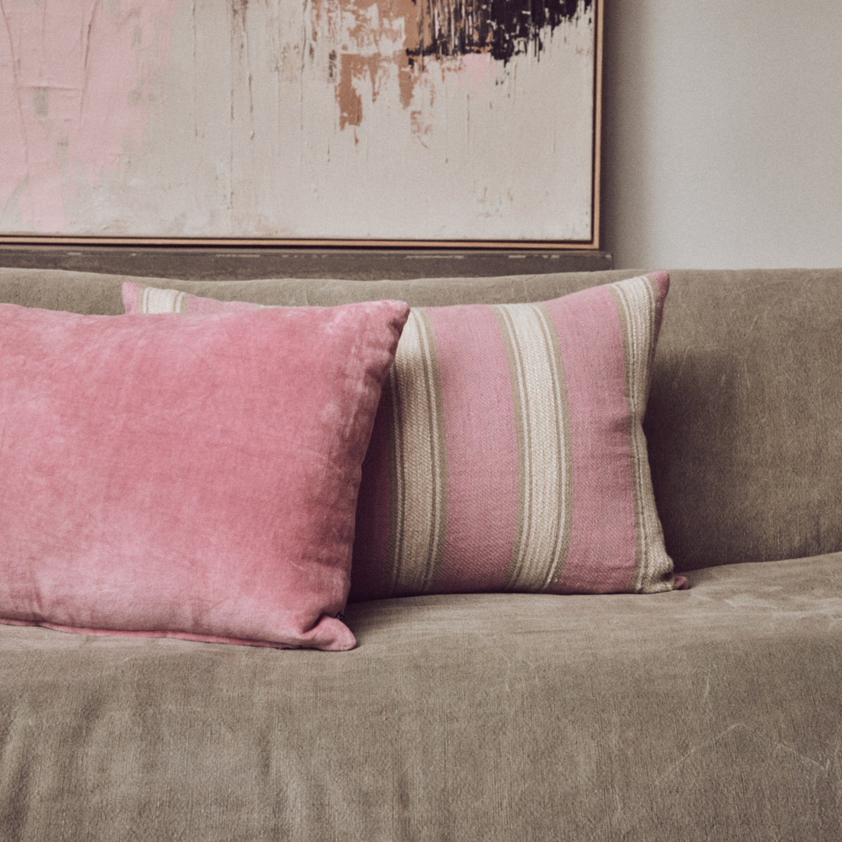 HKLIVING HKLIVING - Kussen fluweel rose 60x40cm TCU0018