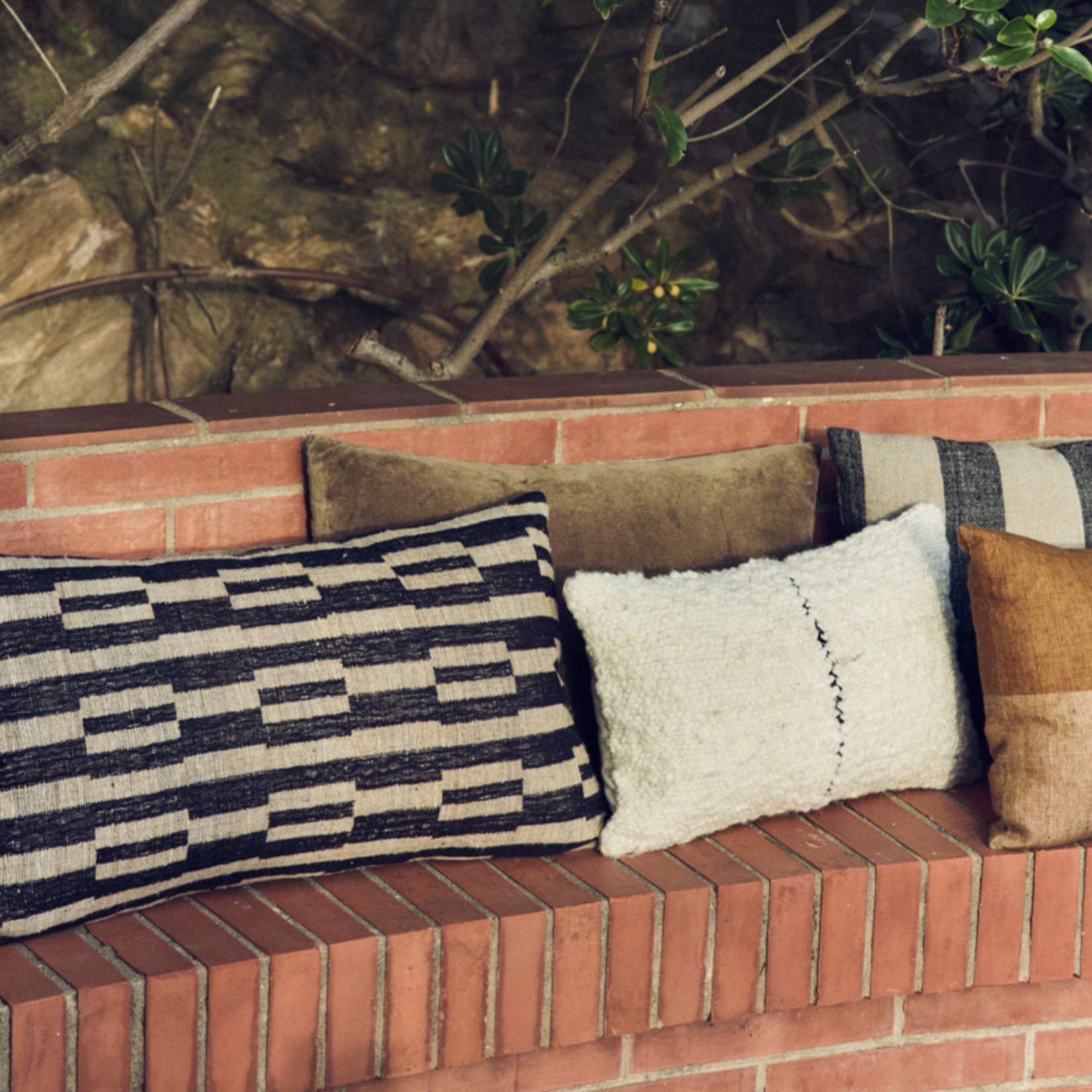 HKLIVING HKLIVING - Kussen fluweel army green 60x40cm TCU0020