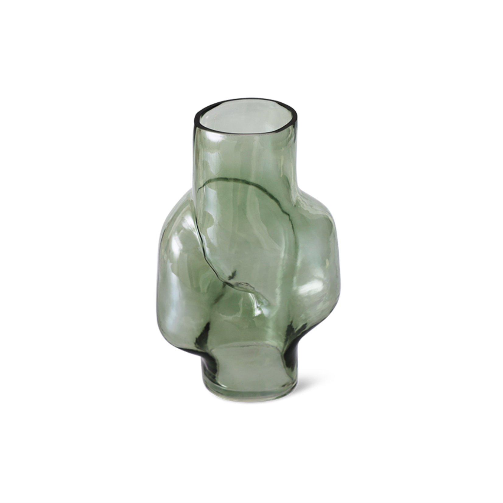 HKLIVING HKLIVING - Vaas Gleam glass high olive AVG0009