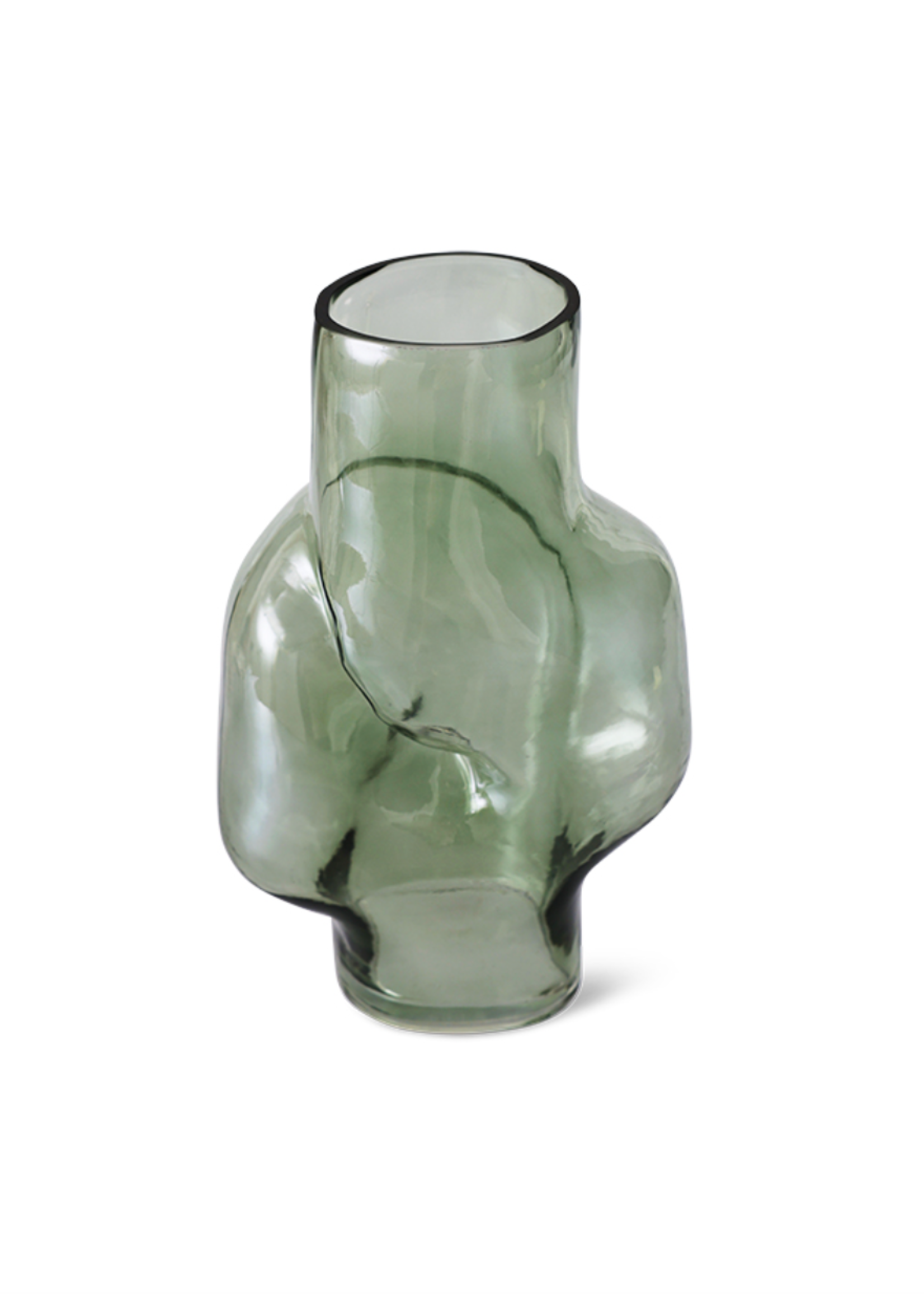 HKLIVING HKLIVING - Gleam glass high vase olive AVG0009