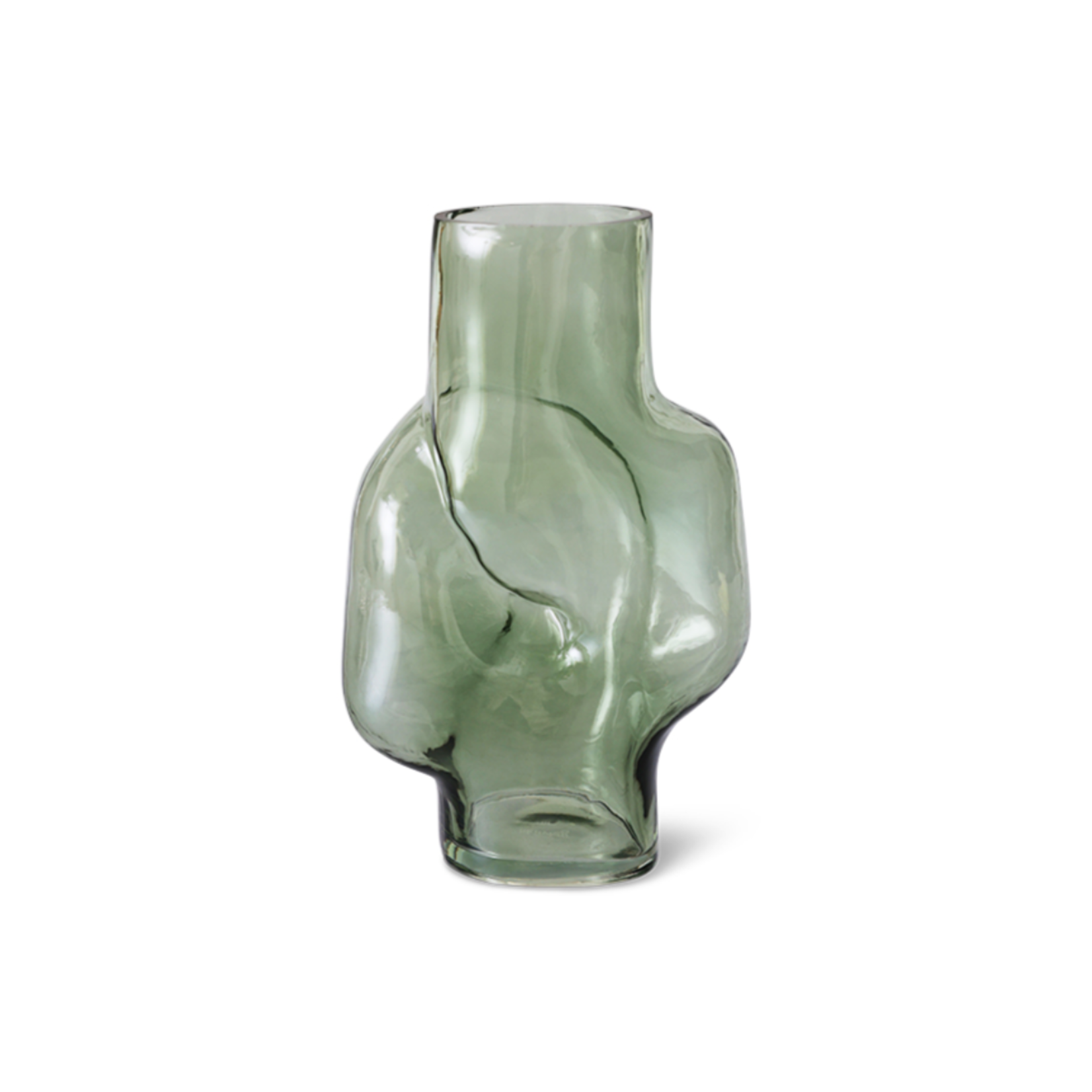 HKLIVING HKLIVING - Gleam glass high vase olive AVG0009