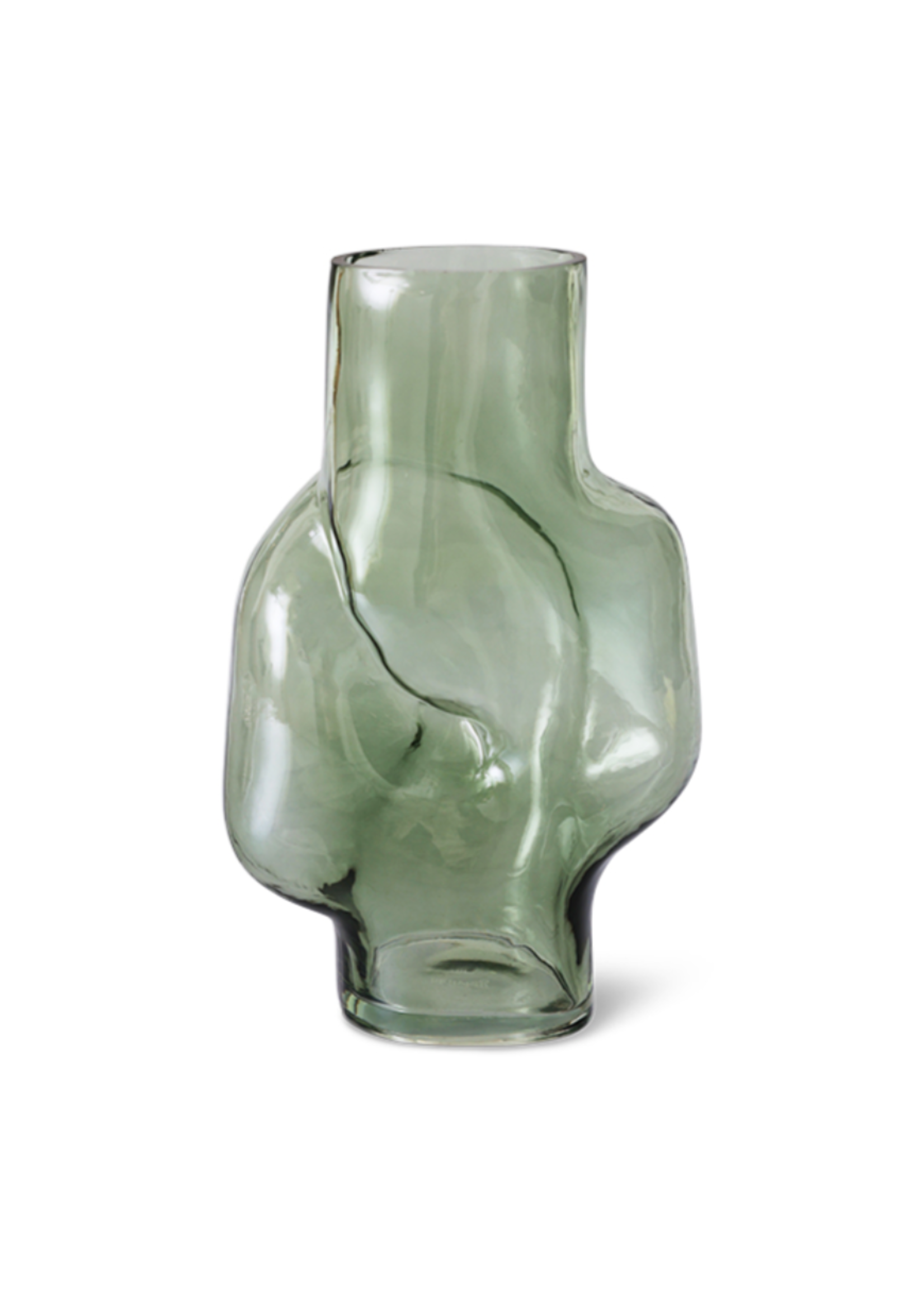 HKLIVING HKLIVING - Gleam glass high vase olive AVG0009