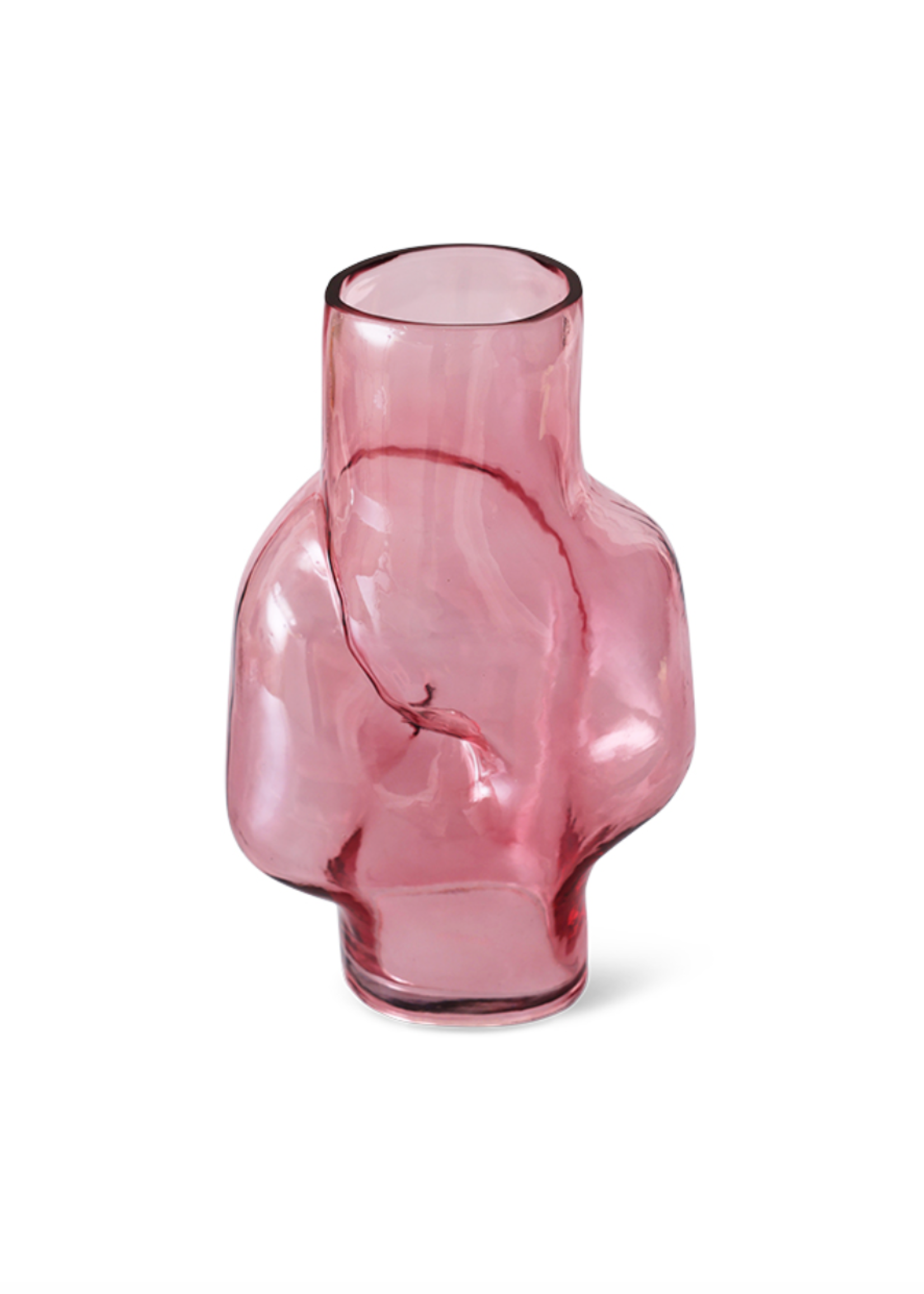 HKLIVING HKLIVING - Gleam glass high vase rose AVG0010