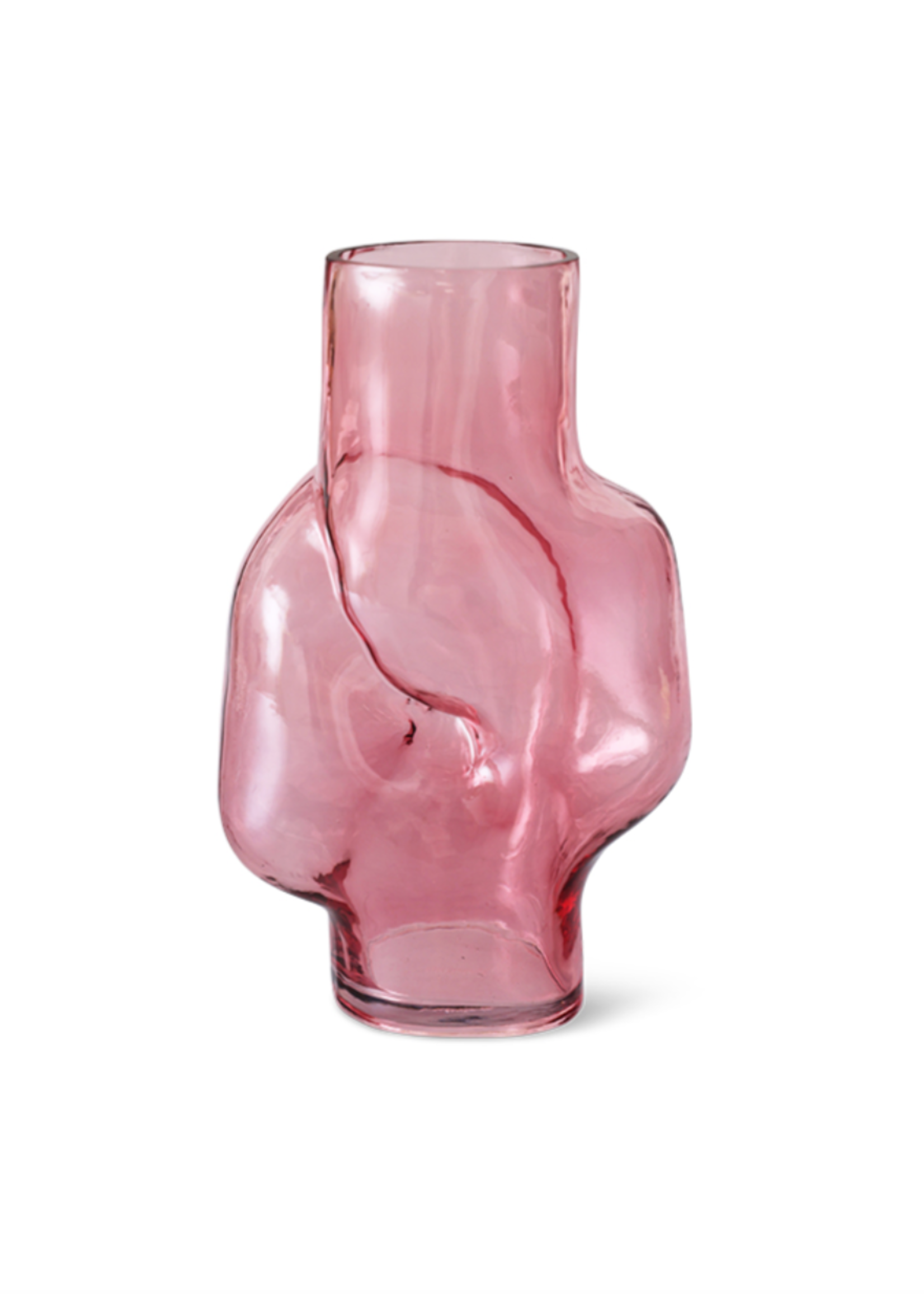 HKLIVING HKLIVING - Gleam glass high vase rose AVG0010