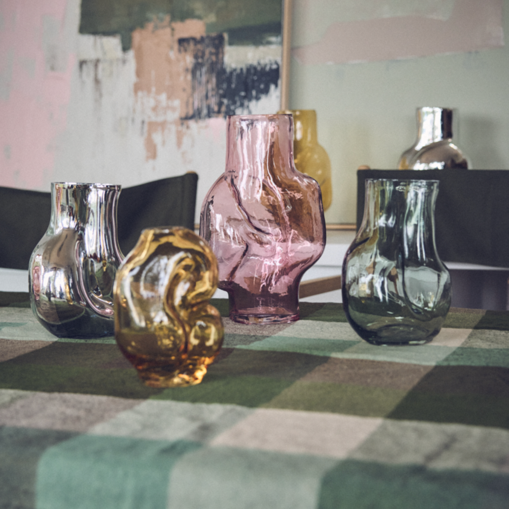 HKLIVING HKLIVING - Vaas Gleam glass high rose AVG0010