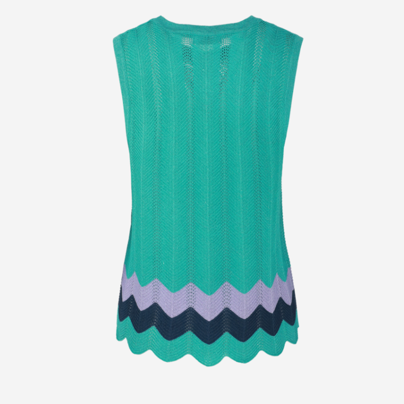 FLURESK FLURESK - Knitting Top Ensley Tropical aqua