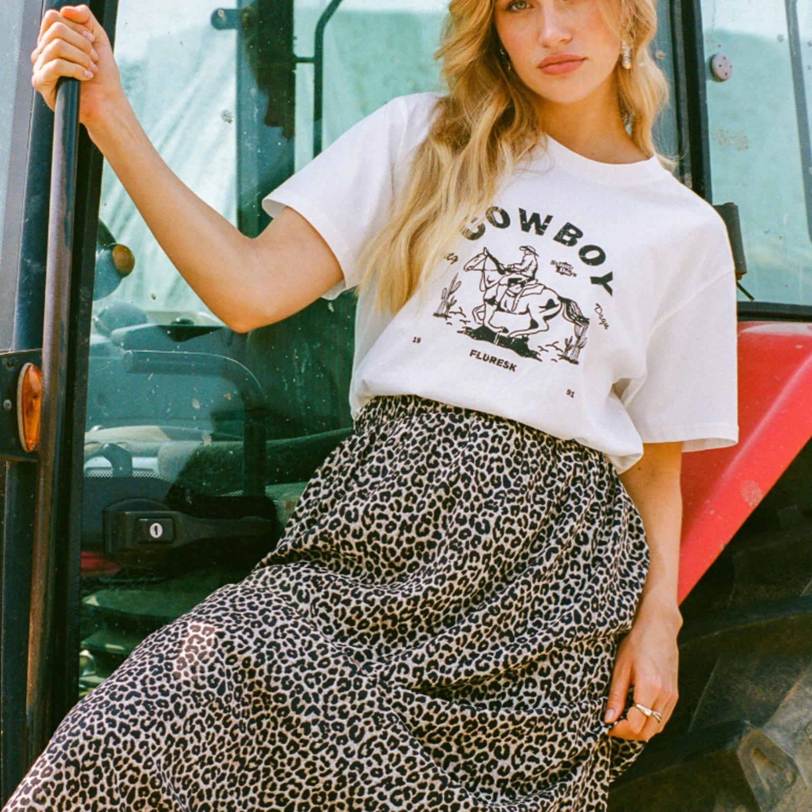 FLURESK FLURESK - rok Hattie khaki/Black