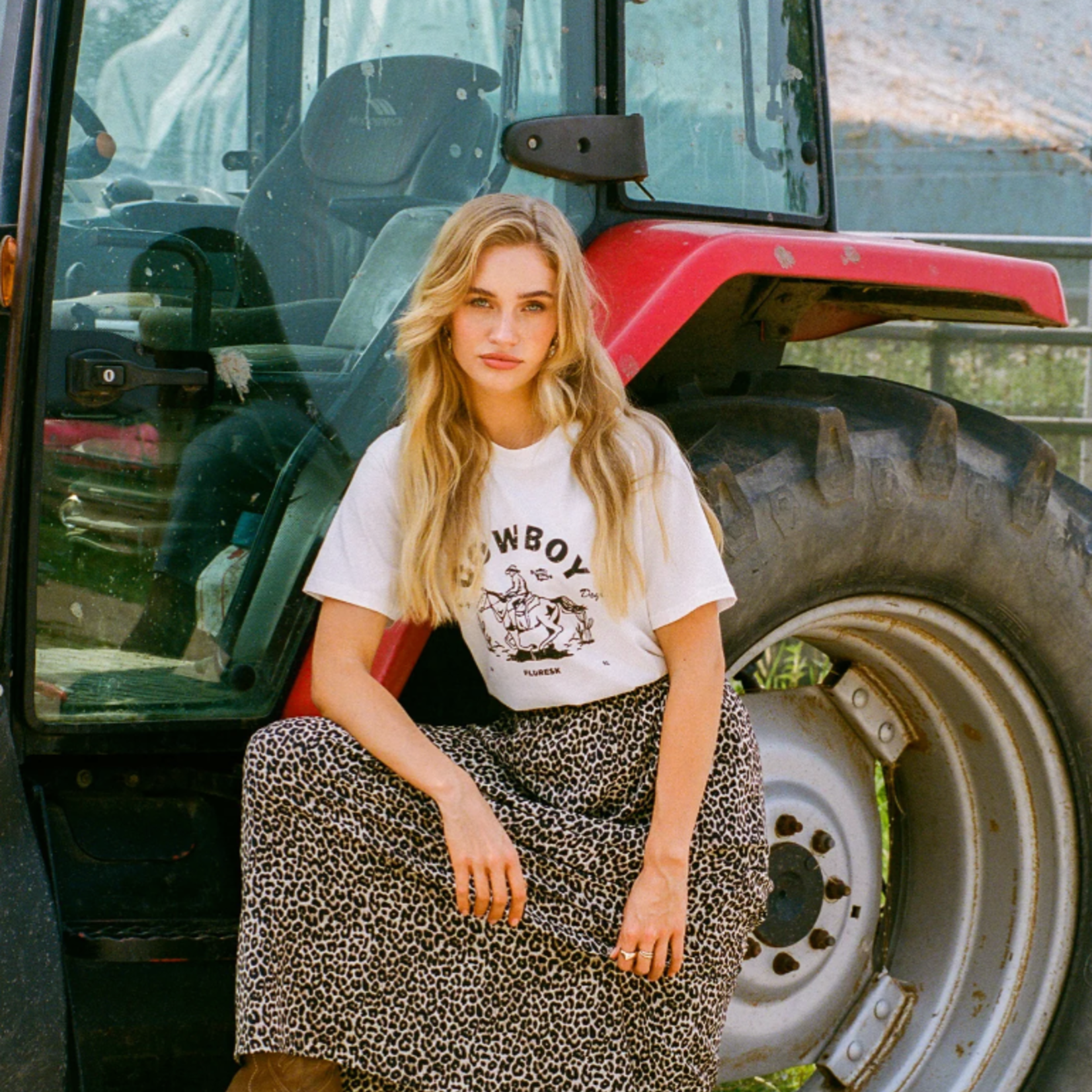 FLURESK FLURESK - rok Hattie khaki/Black