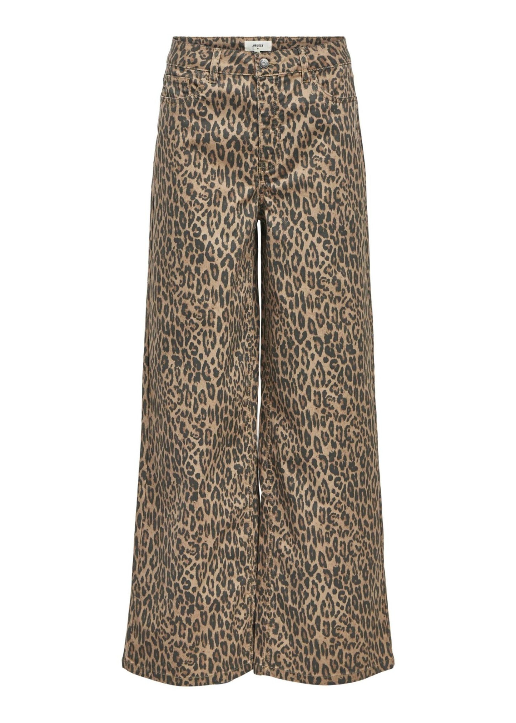 OBJECT OBJECT - Jeans seni moji leopard print