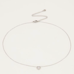MY JEWELLERY MY JEWELLERY - Ketting hartje strass zilver