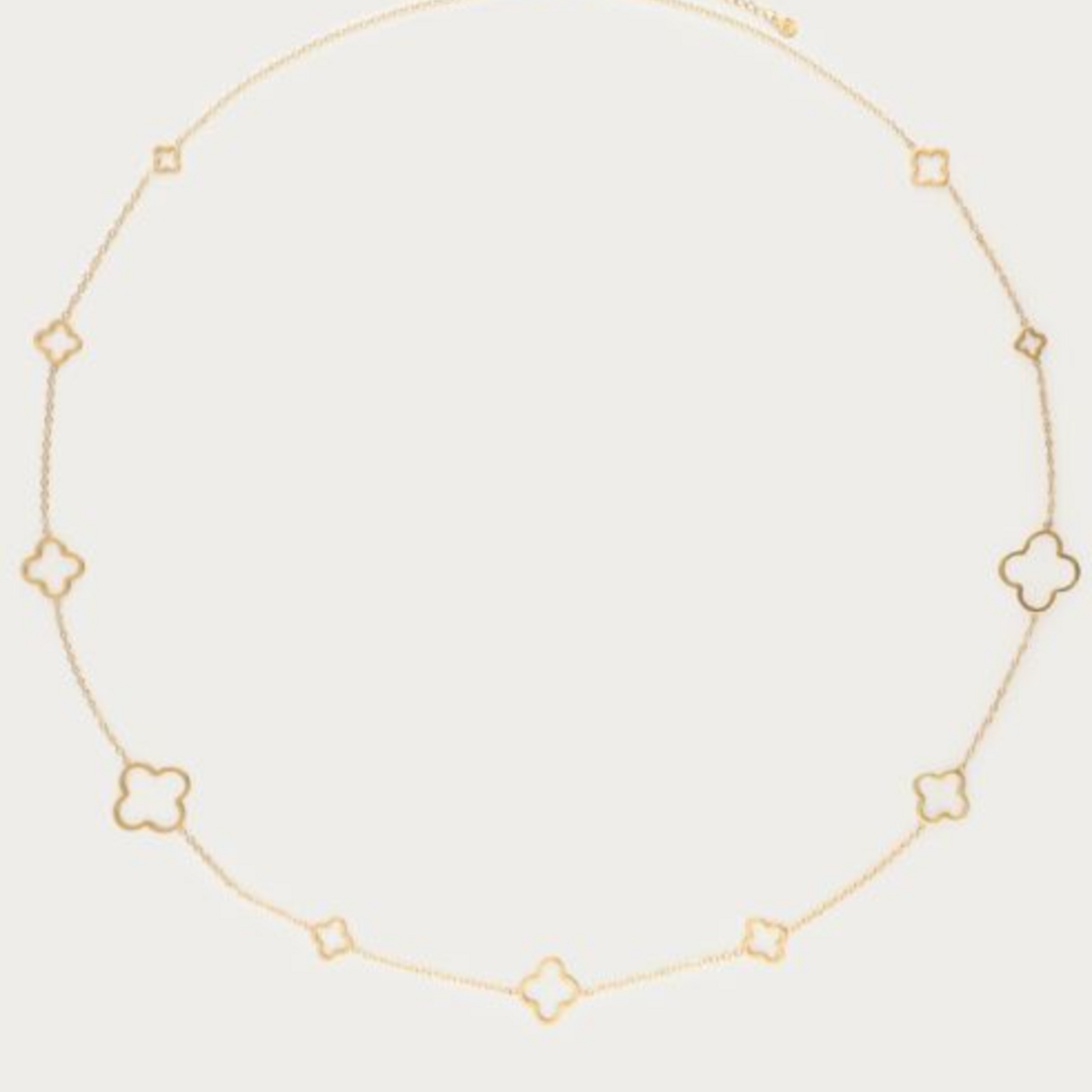 MY JEWELLERY MY JEWELLERY - Lange ketting met klavers goud