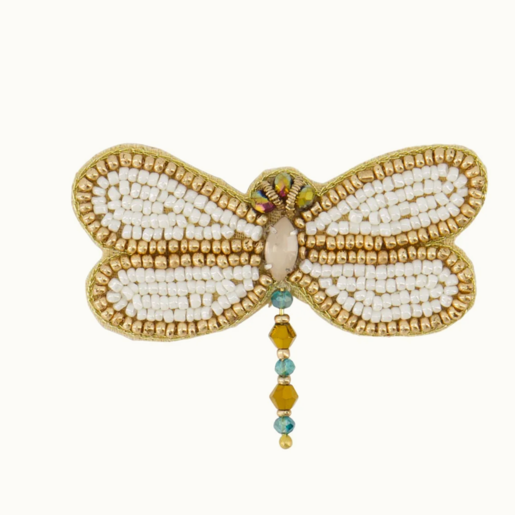 ZUSSS ZUSSS - Broche Libelle off white