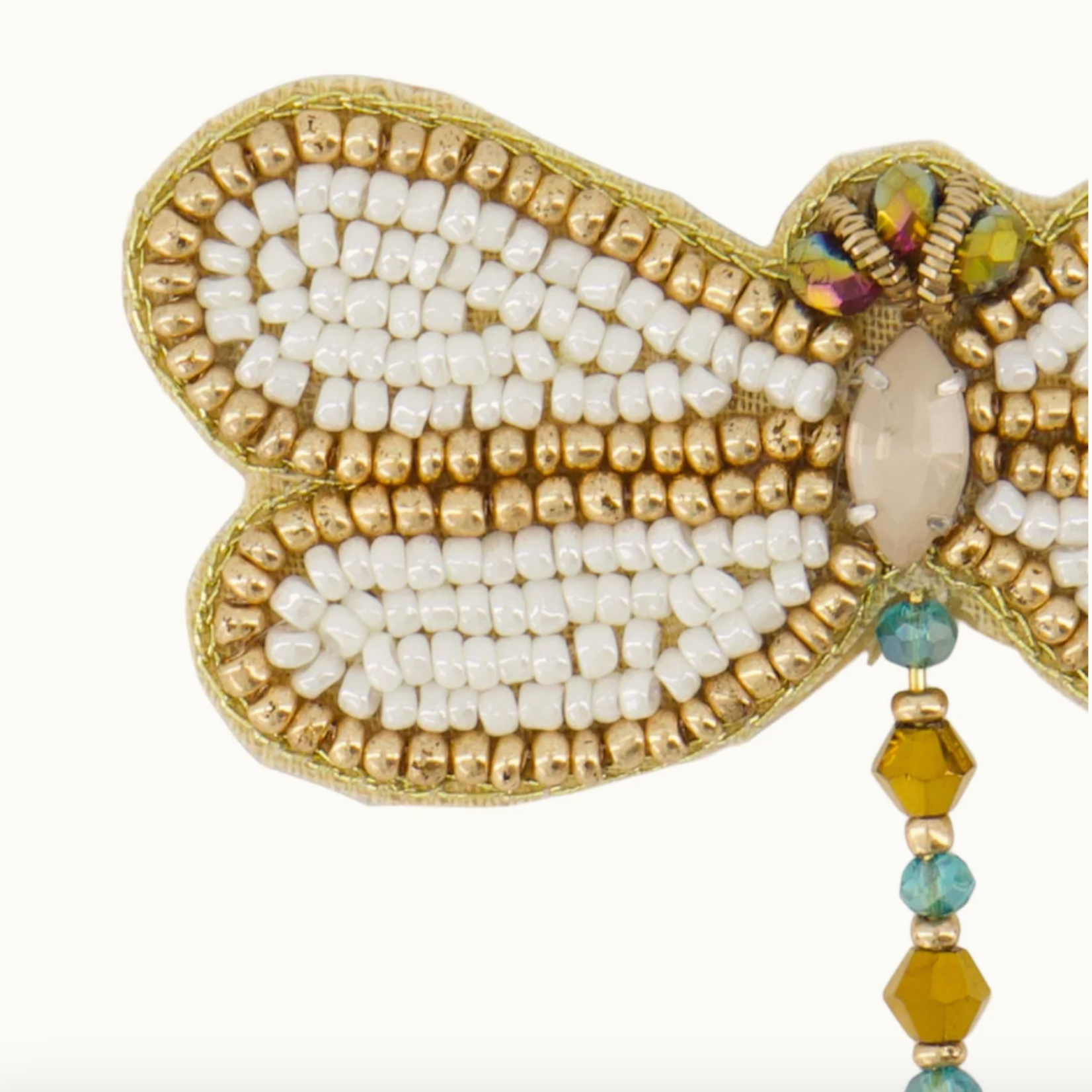 ZUSSS ZUSSS - Broche Libelle off white