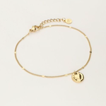 MY JEWELLERY MY JEWELLERY - Unconditional love bracelet "hammered heart" goud