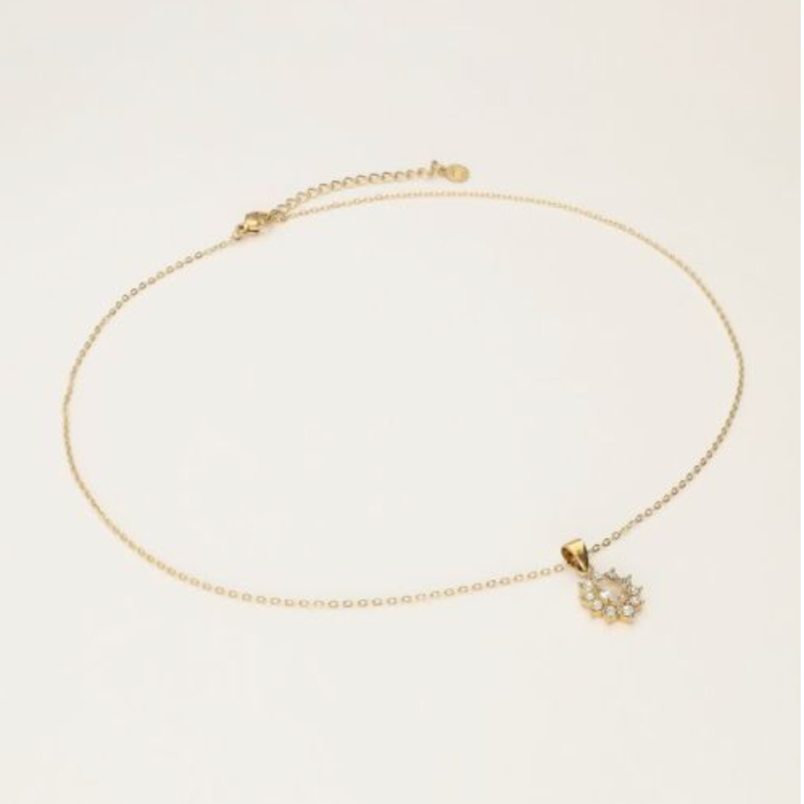 MY JEWELLERY MY JEWELLERY - Vintage ketting met transparante strass goud