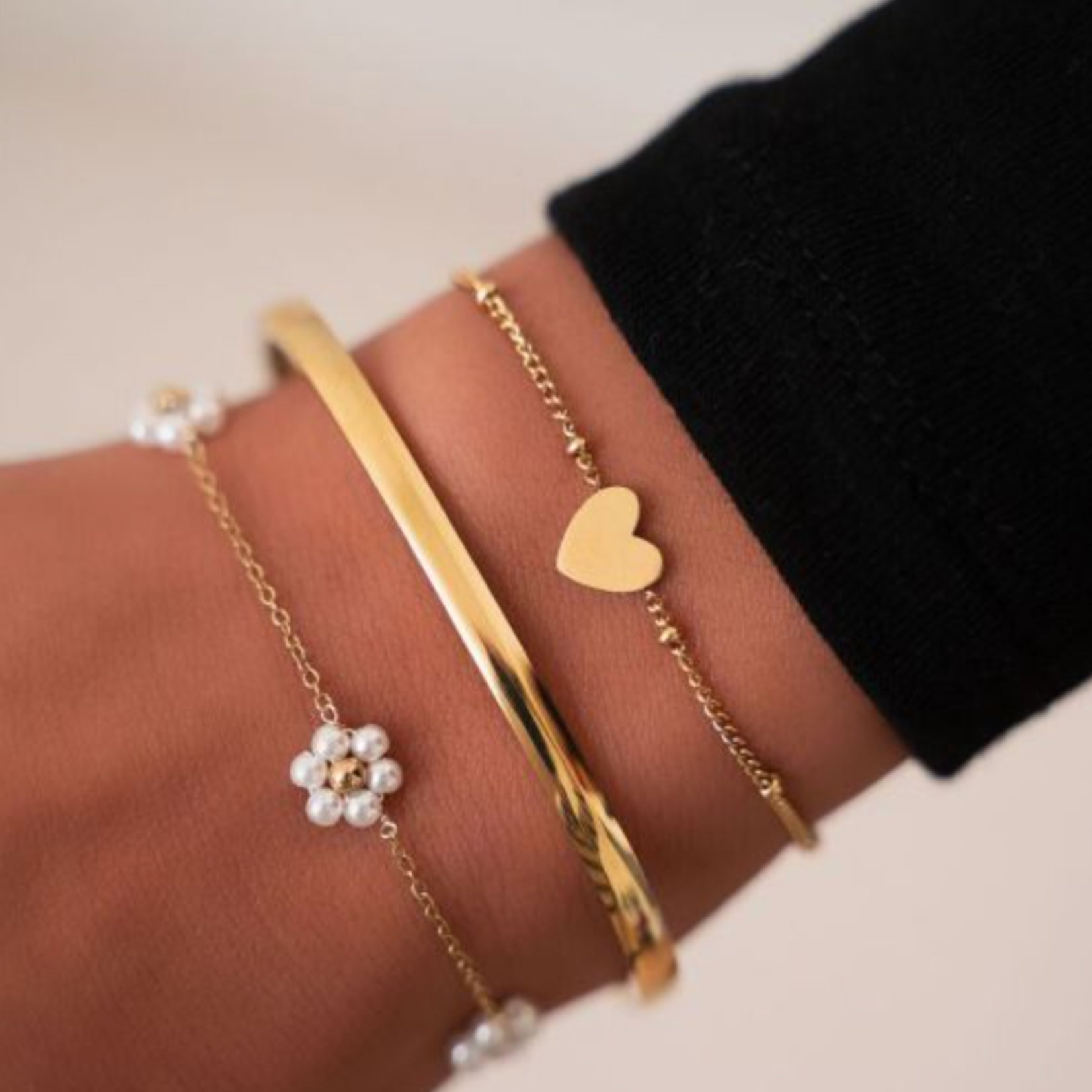 MY JEWELLERY MY JEWELLERY - Bangle rechthoekig smal goud