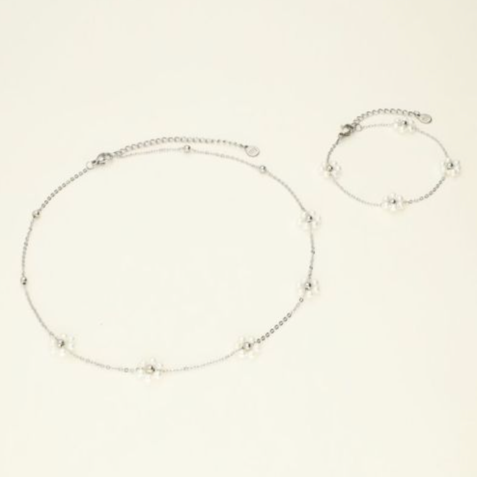 MY JEWELLERY MY JEWELLERY - Kinder giftbox bloemen ketting & armband zilver