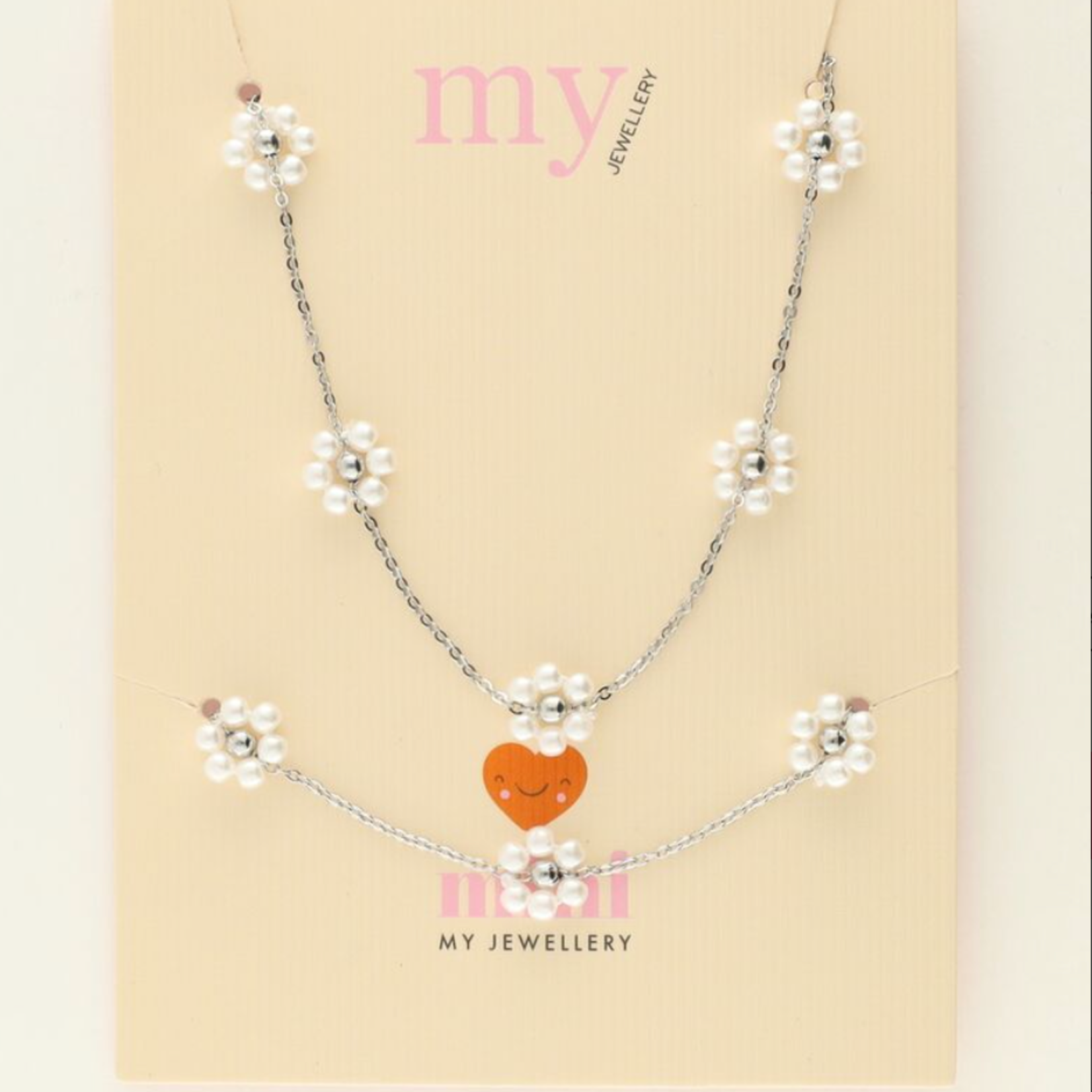 MY JEWELLERY MY JEWELLERY - Kinder giftbox bloemen ketting & armband zilver
