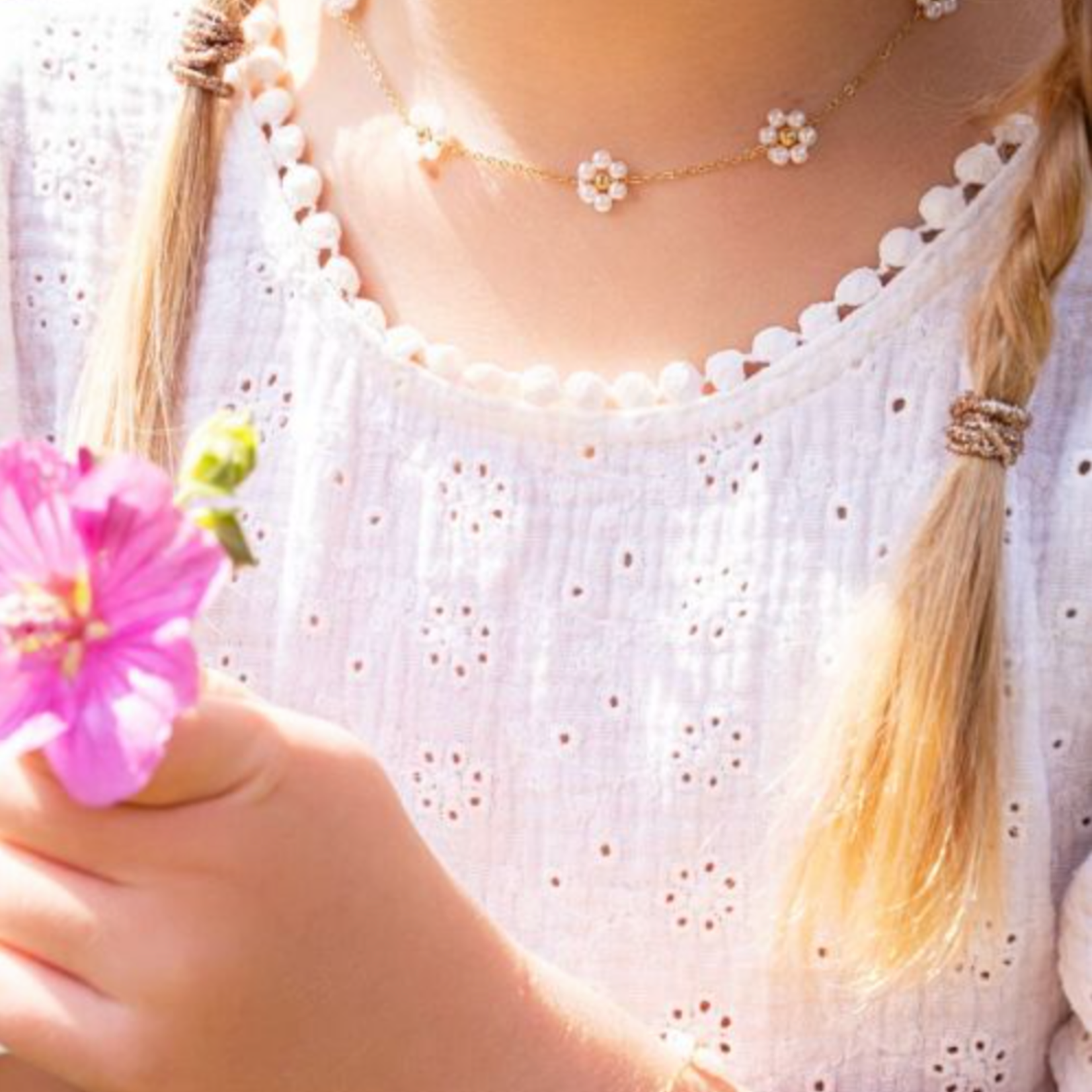 MY JEWELLERY MY JEWELLERY - Kinder giftbox bloemen ketting & armband goud