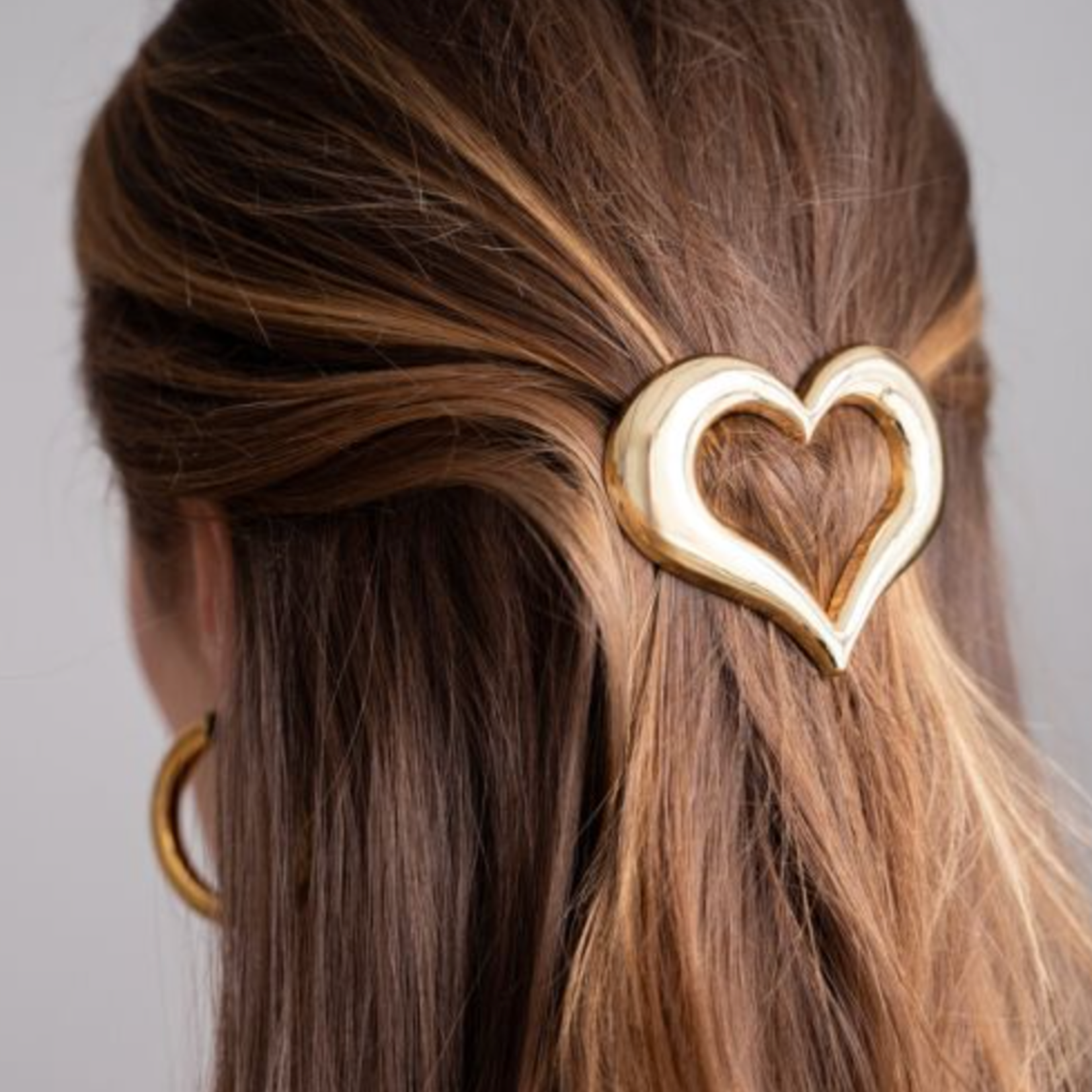 MY JEWELLERY MY JEWELLERY - Goudkleurige haarspeld met open hart