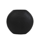 -- Vaas deco 40x14x36 cm Sandra mat zwart