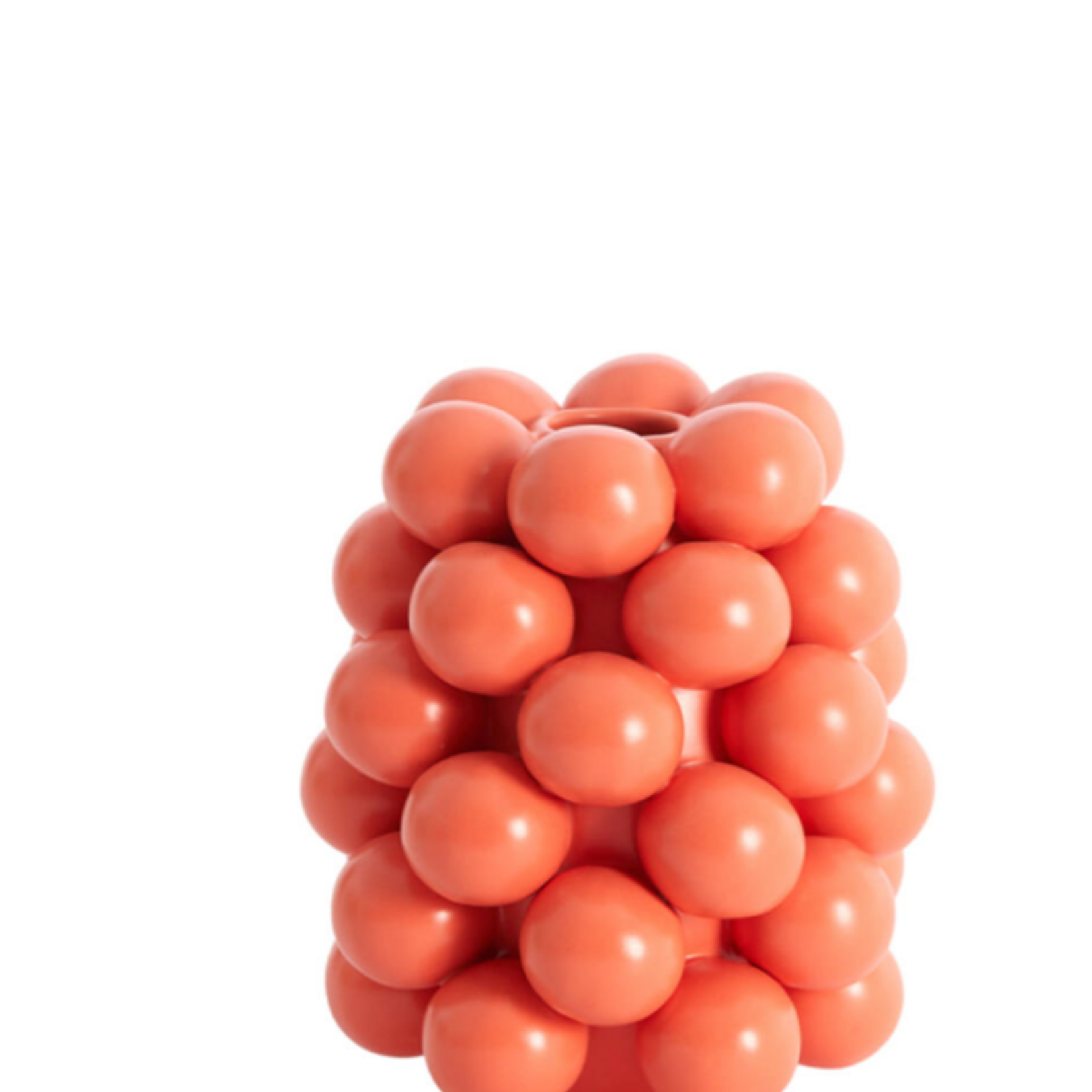 -- Vaas deco Ø14x17,5 cm suzan keramiek mat koraal