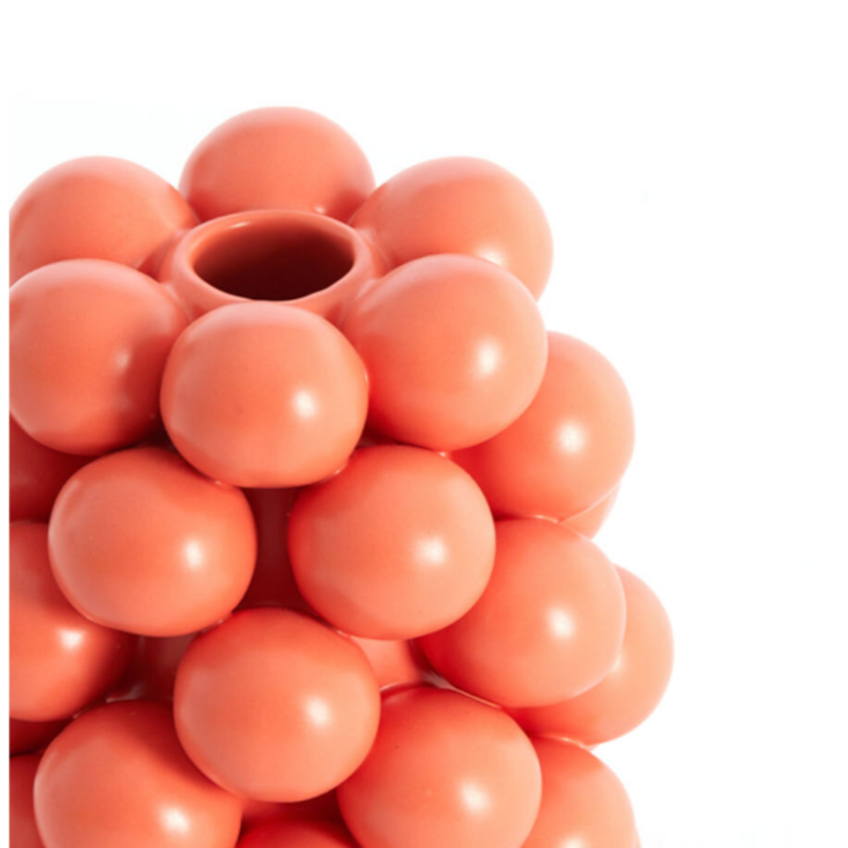 -- Vaas deco Ø14x17,5 cm suzan keramiek mat koraal