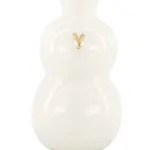 ZUSSS ZUSSS - Vaasje keramiek hartje m wit/goud
