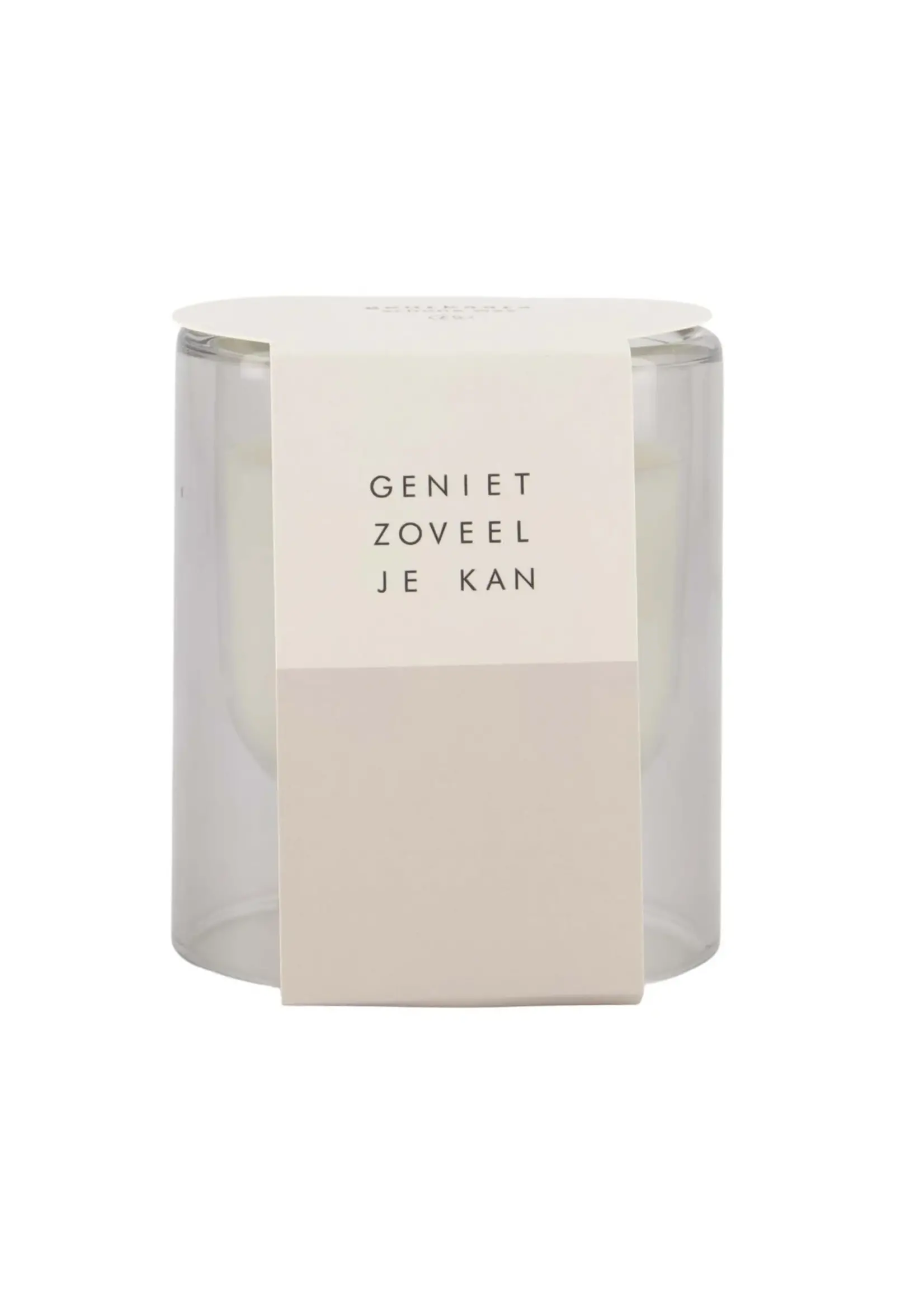 ZUSSS ZUSSS - Geurkaars glas s zand Geniet zoveel je kan