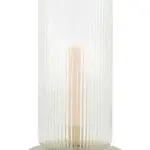 ZUSSS ZUSSS - Kandelaar glas ribbel transparant