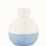 ZUSSS ZUSSS - Vaasje keramiek wit/blauw