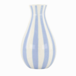ZUSSS ZUSSS - Vaasje keramiek smal wit/blauw