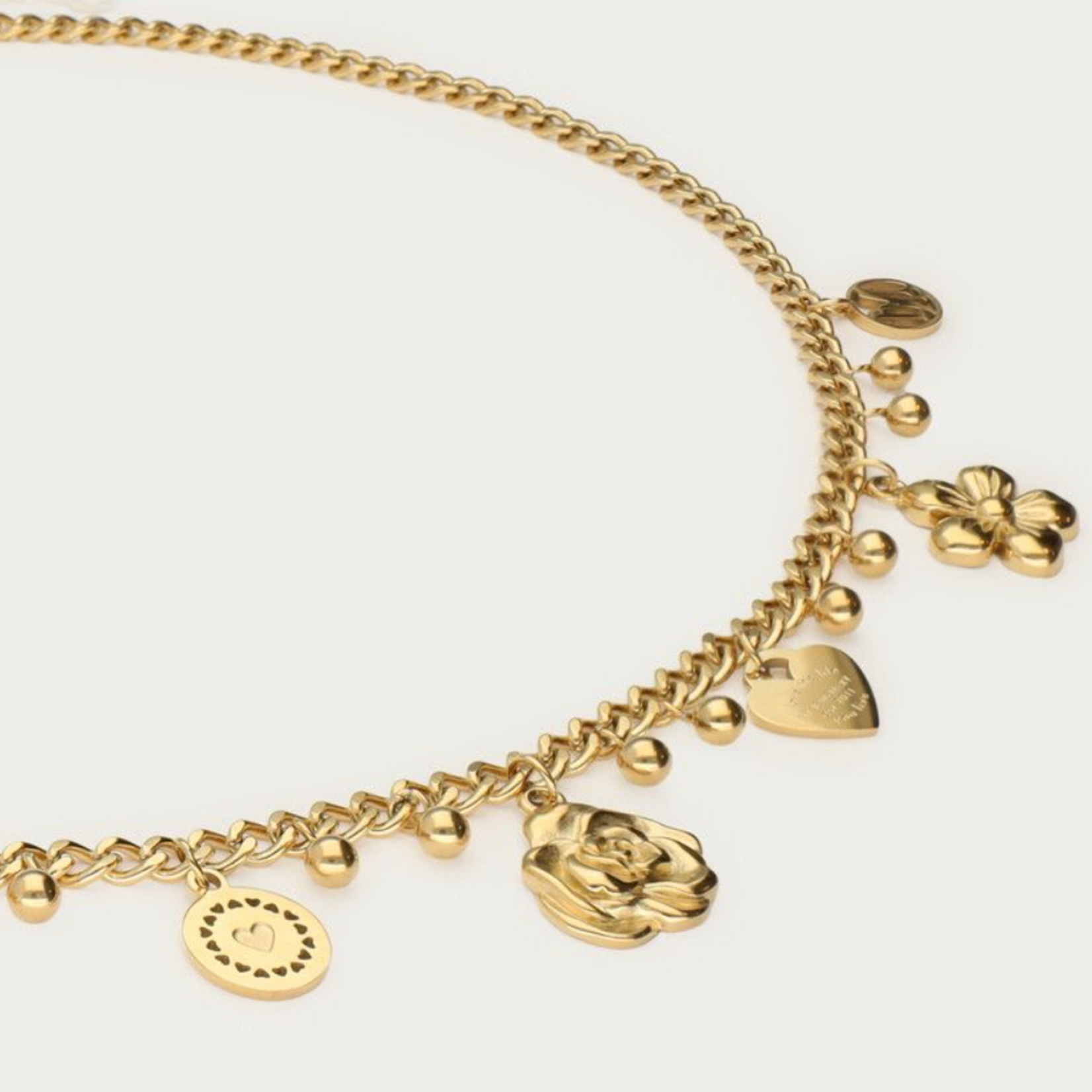 MY JEWELLERY MY JEWELLERY  - Ketting Botanical met candy bloemen goud