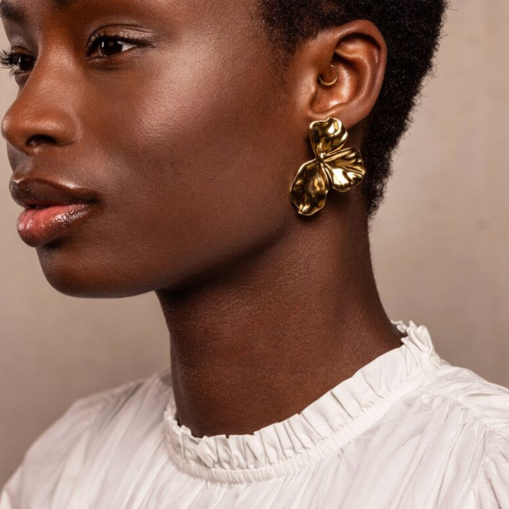 MY JEWELLERY MY JEWELLERY  - Oorbellen Iconic halve bloem goud