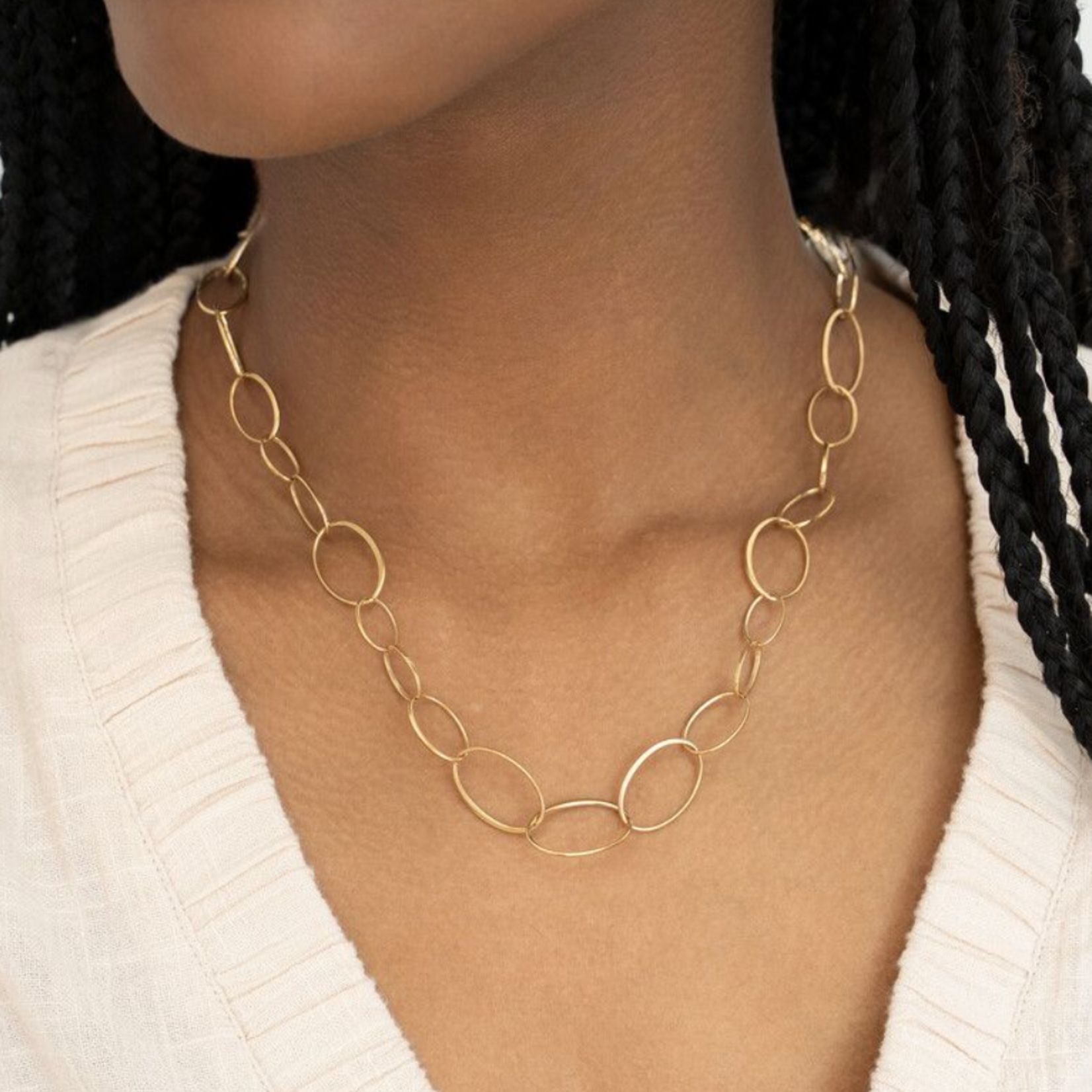 MY JEWELLERY MY JEWELLERY  - Ketting met ovale schakels goud