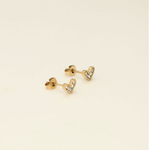 MY JEWELLERY MY JEWELLERY - Mystic studs hartje met steentjes