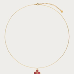 MY JEWELLERY MY JEWELLERY - Botanical ketting met roze klaver goud