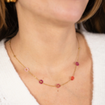 MY JEWELLERY MY JEWELLERY  - Sunrocks ketting met bloemen goud