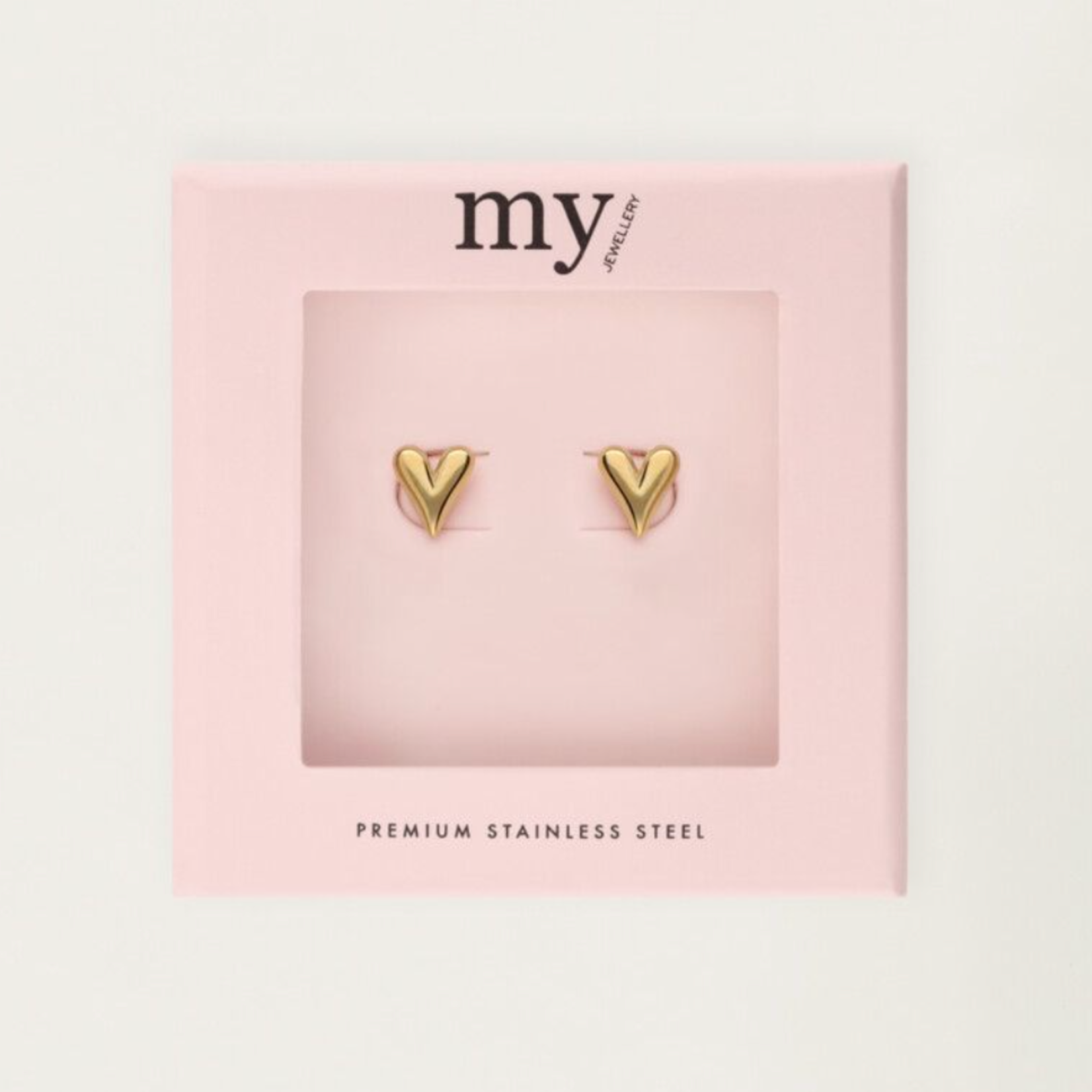 MY JEWELLERY MY JEWELLERY - Studs met mini hartje goud