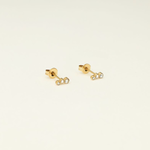 MY JEWELLERY MY JEWELLERY - Universe studs met zilverkleurige rondjes goud
