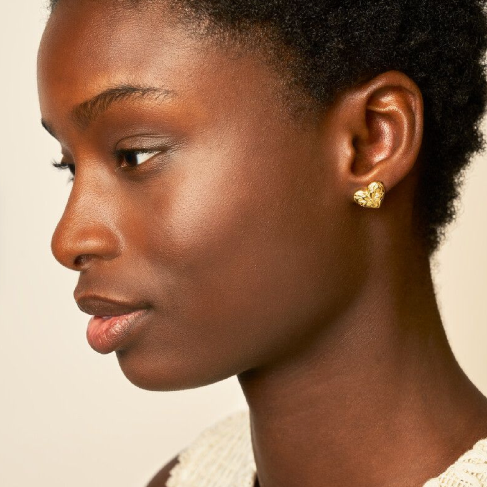 MY JEWELLERY MY JEWELLERY - Botanical studs bloemen hart groot goud