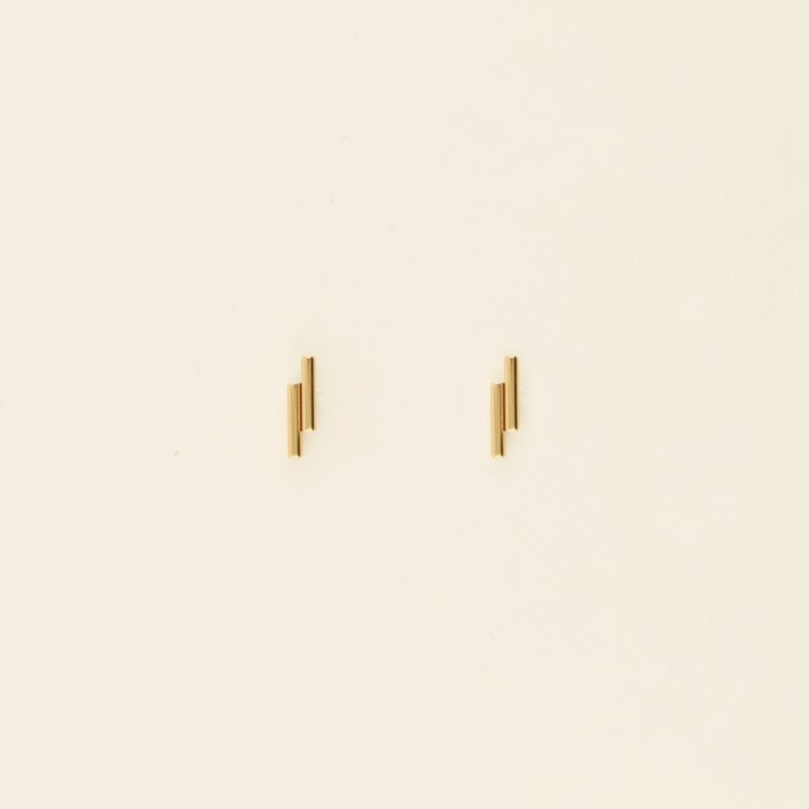 MY JEWELLERY MY JEWELLERY - Studs dubbele staafjes goud