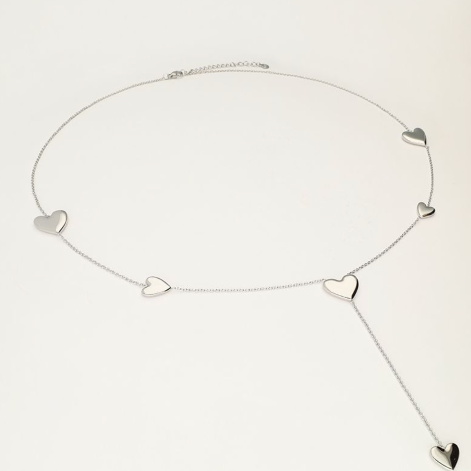 MY JEWELLERY MY JEWELLERY - Iconic lange ketting met hartjes zilver