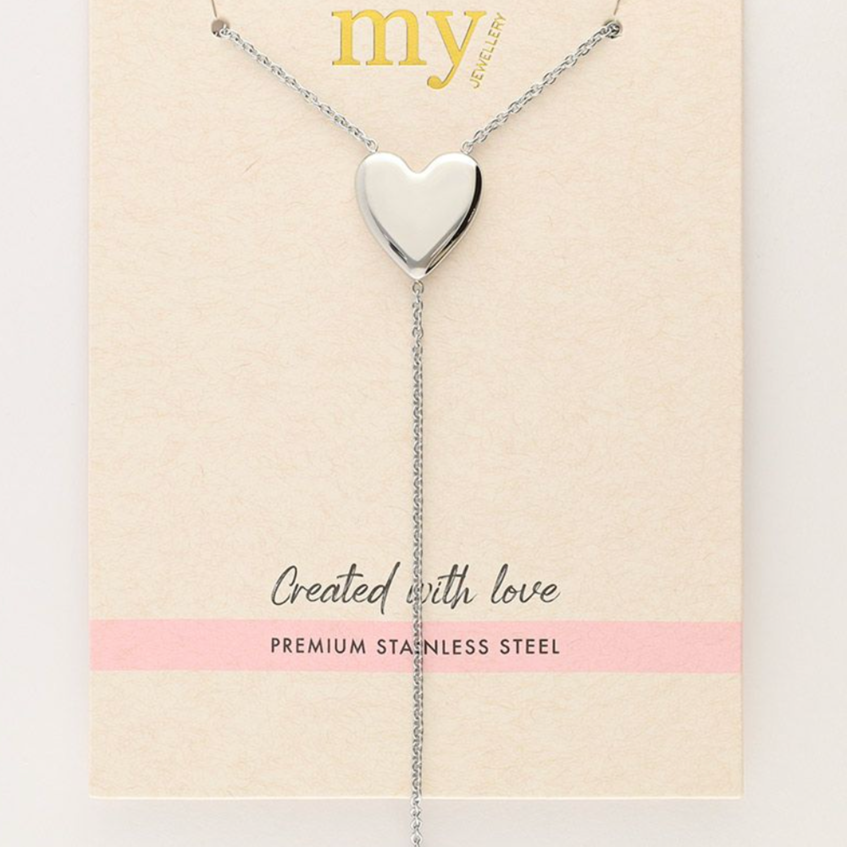 MY JEWELLERY MY JEWELLERY - Iconic lange ketting met hartjes zilver