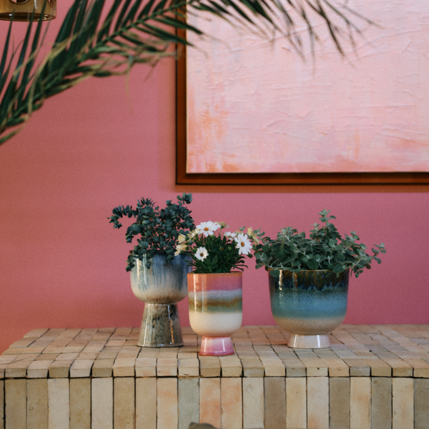 HKLIVING HKLIVING - Retro flower pot Glacier